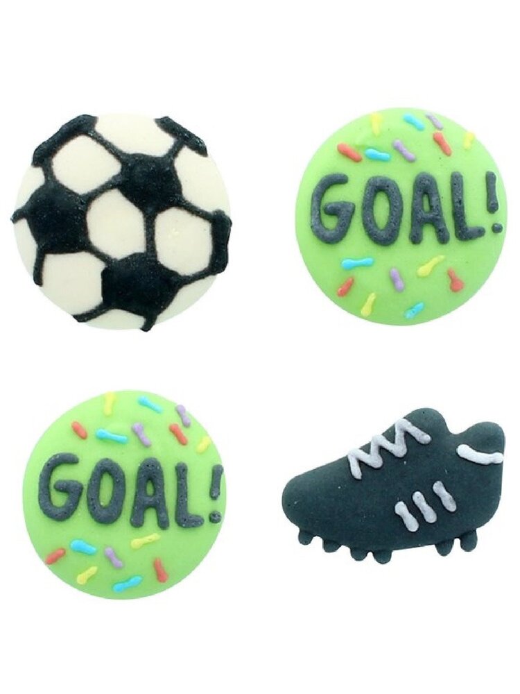Culpitt Culpitt Suikerdecoratie Voetbal 25mm (12 stuks)
