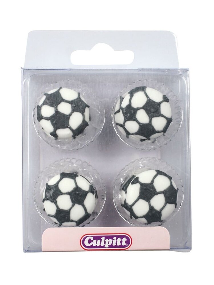 Culpitt Culpitt Suikerdecoratie Voetbal (12 stuks)