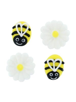 Culpitt Suikerdecoratie Bijen & Madeliefjes Ø25mm (12 stuks)