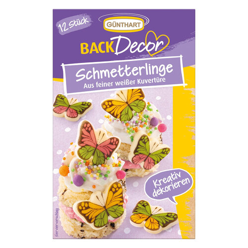 Günthart Chocoladedecoratie Vlinders (12 stuks) Günthart Chocoladedecoratie Vlinders (12 stuks)