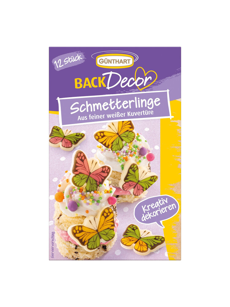 Günthart Günthart Chocoladedecoratie Vlinders (12 stuks)