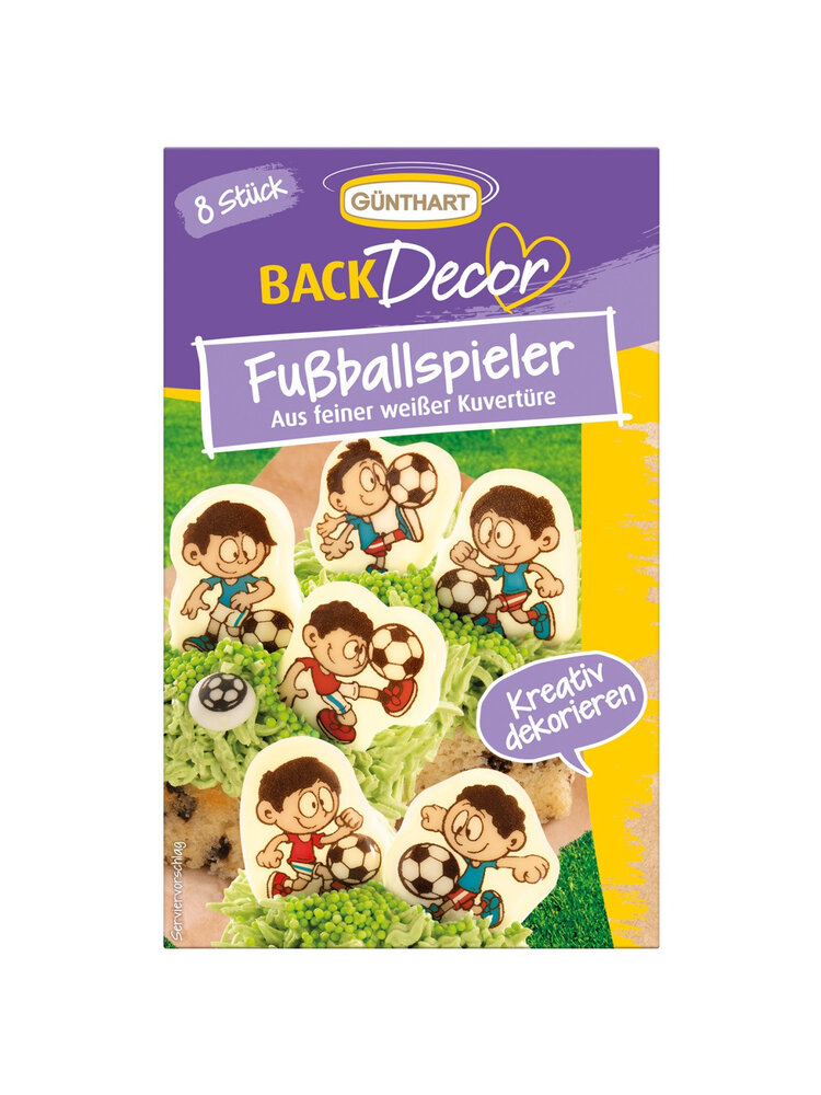 Günthart Günthart Chocoladedecoratie Voetballers (8 stuks)