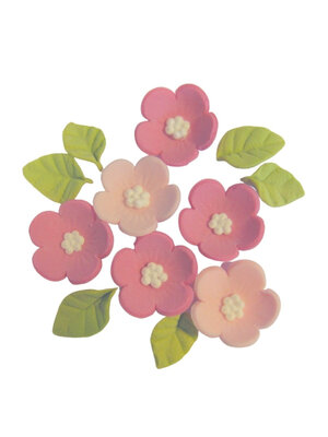Culpitt Suikerdecoratie Bloemen en Blaadjes (12 stuks)