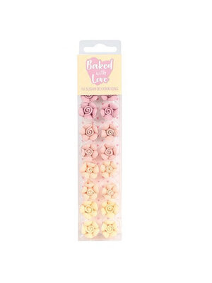 Culpitt Suikerdecoratie Ombré Rozen (16 stuks)