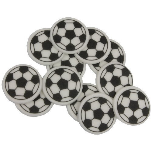 Voetbalschildje Suiker Ø25mm (12 stuks) Voetbalschildje Suiker Ø25mm (12 stuks)