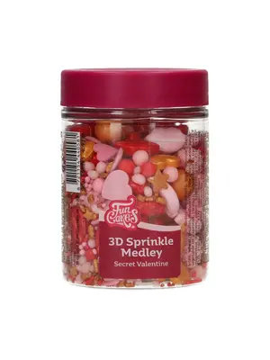 FunCakes FunCakes 3D Sprinkle Medley - Secret Valentine 70g
