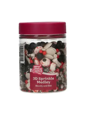 FunCakes FunCakes 3D Sprinkle Medley - Bloody and Bat 70 g