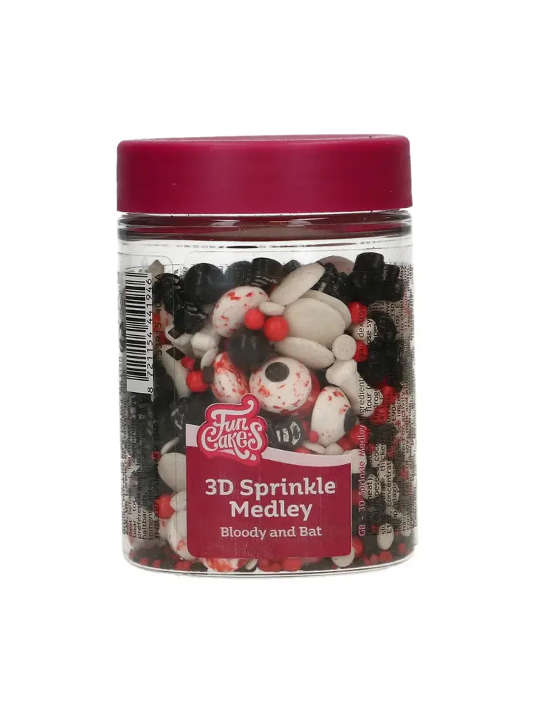 FunCakes FunCakes 3D Sprinkle Medley - Bloody and Bat 70 g