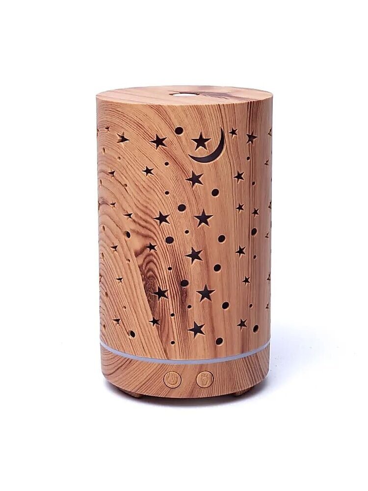 Aroma diffuser Starlight houtmotief 200 ml