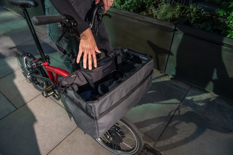 Brompton "Electric Basket Bag" - Dark Grey