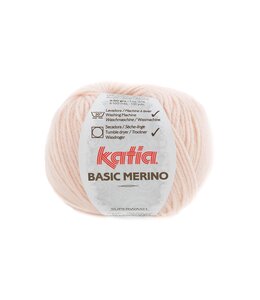 Katia Basic merino - Zeer licht bleekrood 87