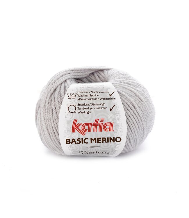 Katia Basic merino – zeer licht grijs 38