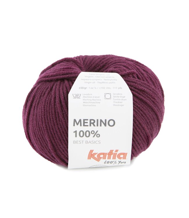 Katia Merino 100% - Bordeauxpaars 25