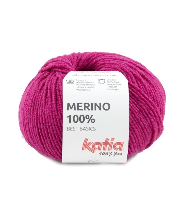 Katia Merino 100% - Fuchsia 16