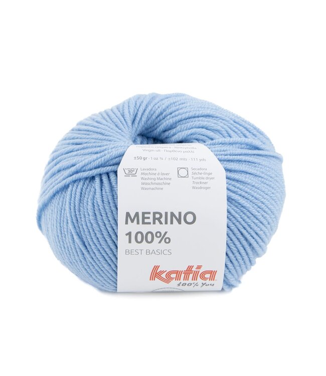 Katia Merino 100% - Hemelsblauw 8