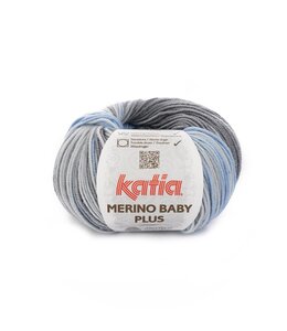 Katia Merino baby Plus - Hemelsblauw-Grijs