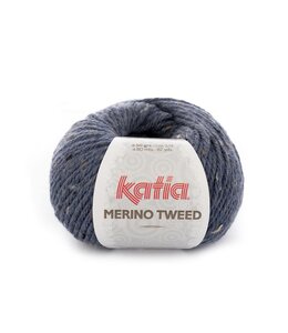 Katia MERINO TWEED - Donker blauw 305