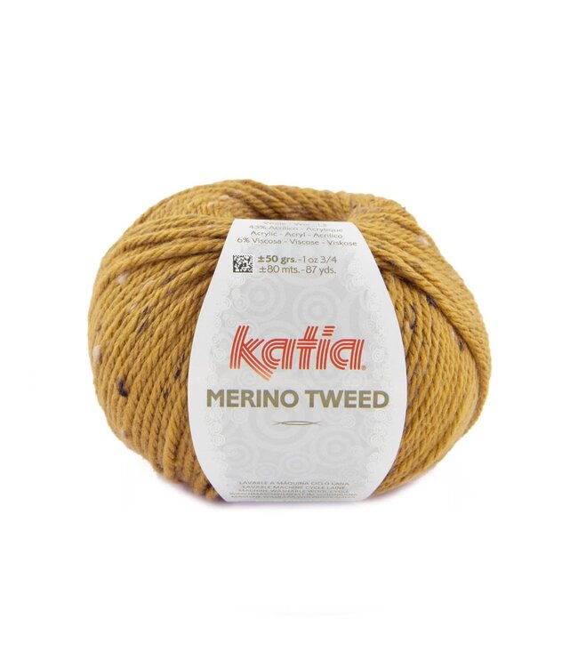 Katia MERINO TWEED - Mosterdgeel 318