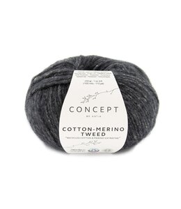 Katia Cotton-merino tweed  - Donker grijs 503