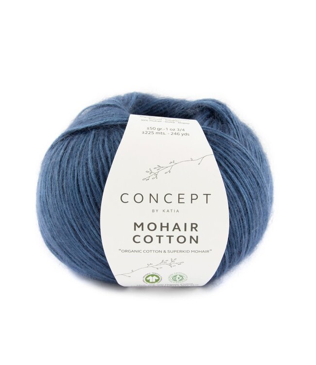 Katia Mohair cotton  - Saffierblauw 83
