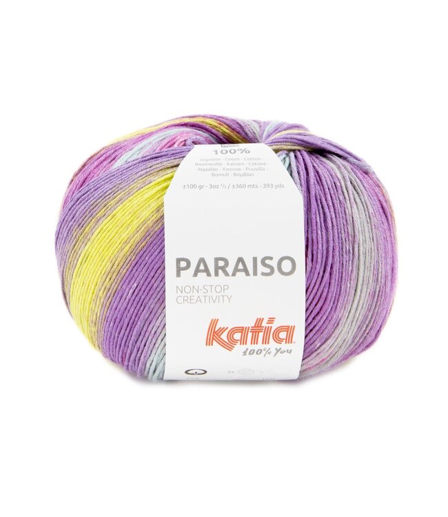 Katia Paraiso - Fuchsia-Pistache-Licht hemelsblauw-Lila 109