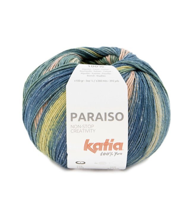 Katia Paraiso - Kaki-Licht zalmroze-Grijs-Blauw 108