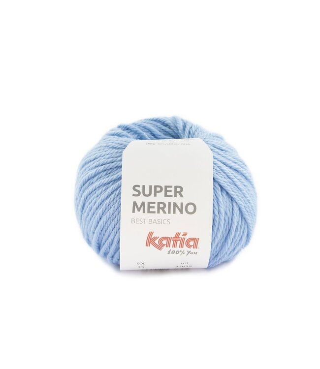Katia SUPER MERINO - Pastelblauw 33