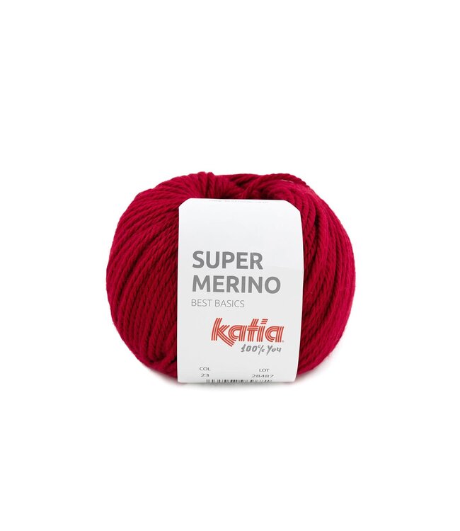 Katia SUPER MERINO - Robijnrood 23