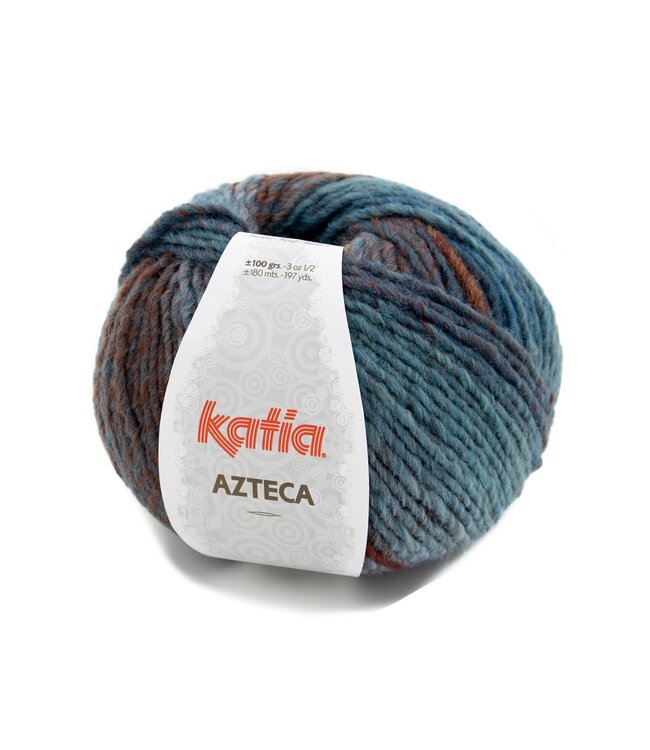 Katia AZTECA - Blauw-Roestbruin-Bruin 7872