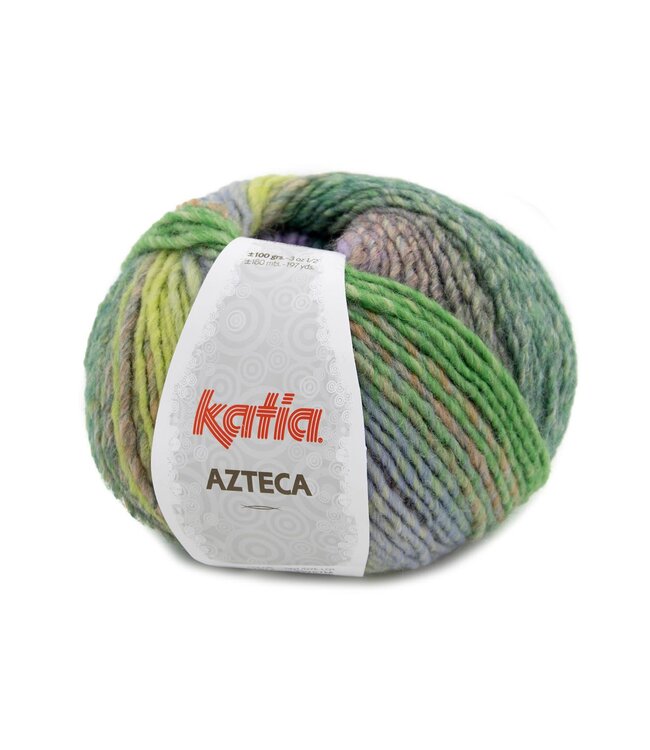 Katia AZTECA - Paars-Pistache-Groen-Oranje 7874