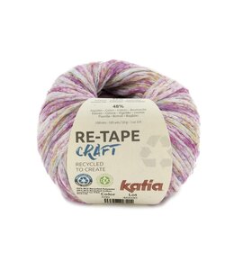 Katia Re -tape craft - Fuchsia-Oker-Waterblauw-Wit 300