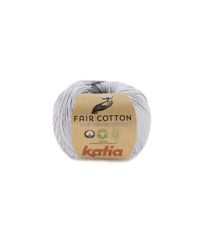 Katia FAIR COTTON - Parelmoer-lichtgrijs 50