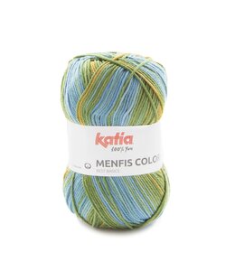 Katia Menfis color - Oker-groen-blauw 117