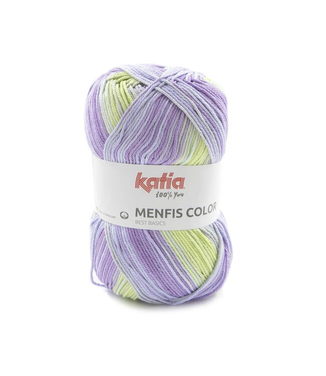 Katia Menfis color - Pastel-Medium paars-Groen 116