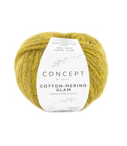 Katia Cotton-merino glam - Mosterdgeel 302