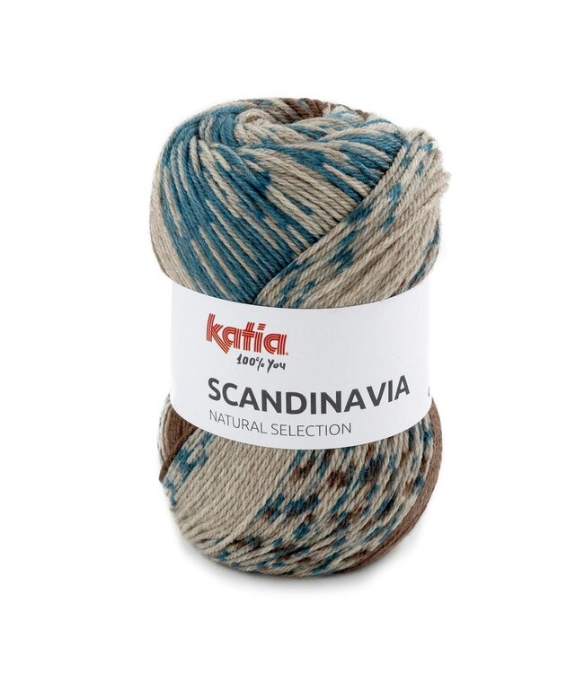 Katia Scandinavia - Groenblauw-Bruin 202