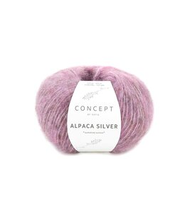 Katia Alpaca silver - Donker bleekrood-Zilver 267