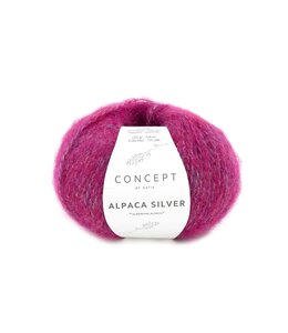 Katia Alpaca silver - Robijnrood-Zilver 271