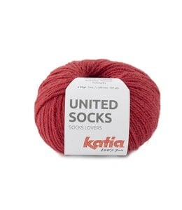 Katia UNITED SOCKS - Aardbeirood 18