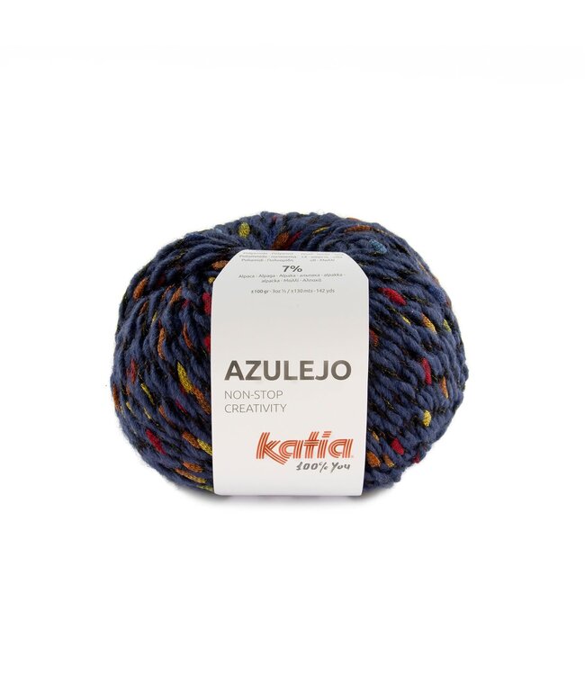 Katia Azulejo - Jeans-Blauw-Groen-Geel-Rood 400