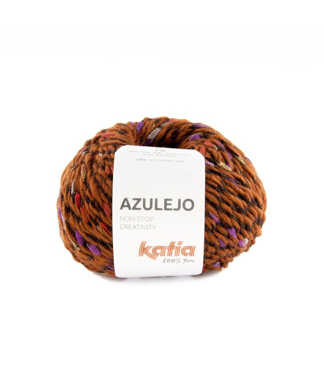 Katia Azulejo - Roodbruin-Parelmoer-lichtviolet-Rood 406