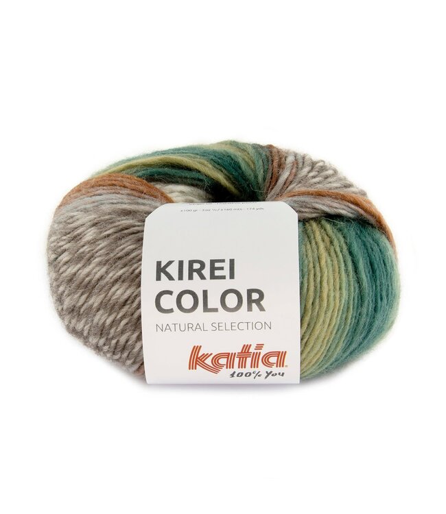 Katia KIREI COLOR - Bleekgroen-Bruin-Waterblauw 303