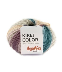 Katia KIREI COLOR - Groenblauw-Lichtroze-Licht lila 302