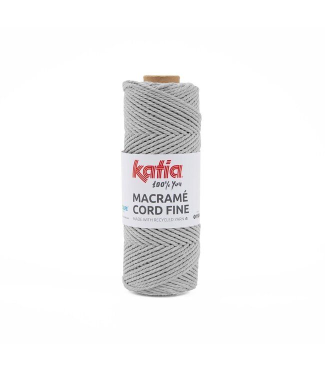 Katia Macramé cord fine - Medium grijs 201