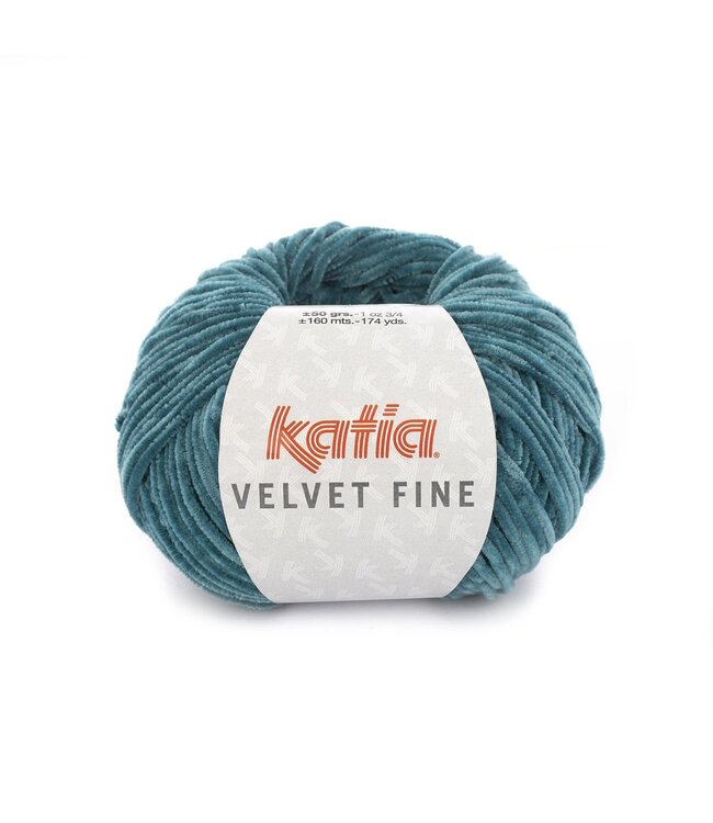 Katia Velvet fine - Groenblauw 215