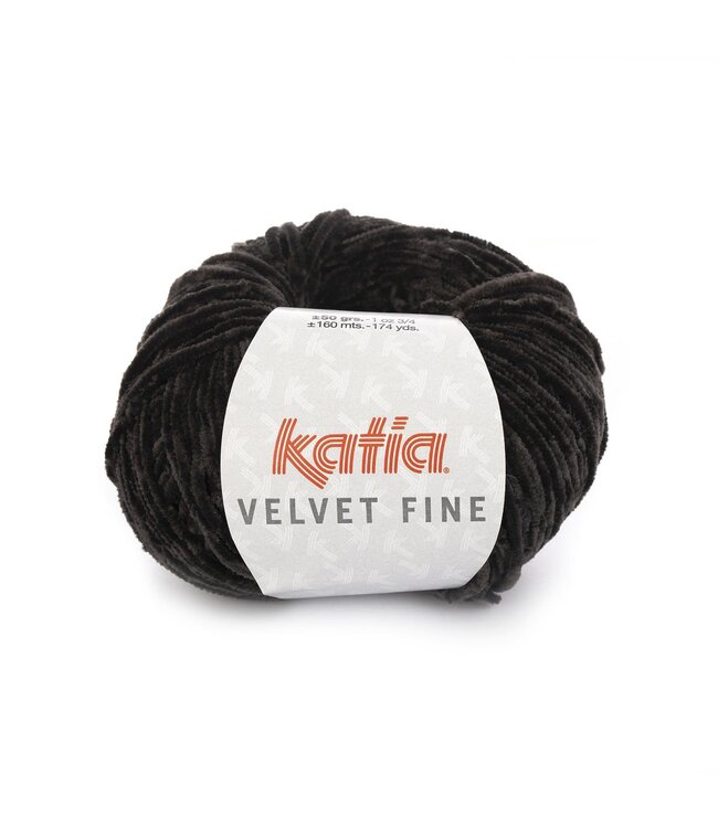 Katia Velvet fine - Zwart 211