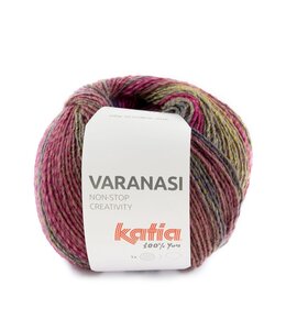 Katia VARANASI - Bleekrood-Blauw-Oker 303