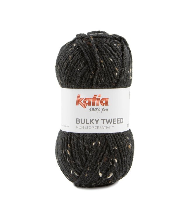 Katia Bulky tweed - Donker grijs 202