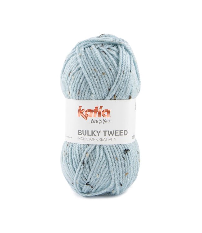 Katia Bulky tweed - Waterblauw 211