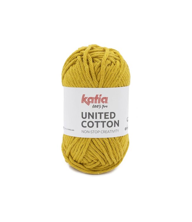 Katia United cotton - mosterdgeel 8